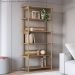 Estante 180 CM 6 Prateleiras Pes Madeira Oslo 27965 Hanover Artesano
