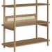 Estante 180 CM 6 Prateleiras Pes Madeira Oslo 27965 Hanover Artesano