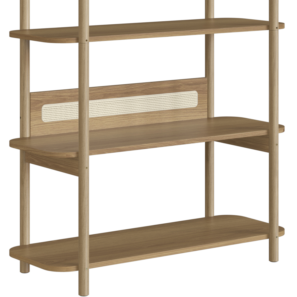 Estante 180 CM 6 Prateleiras Pes Madeira Oslo 27965 Hanover Artesano