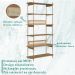 Estante 180 CM 6 Prateleiras Pes Metal Oslo 28965 Hanover Artesano