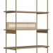 Estante 180 CM 6 Prateleiras Pes Metal Oslo 28965 Hanover Artesano
