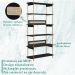 Estante 180 CM 6 Prateleiras Pes Metal Oslo 28965 Nero Artesano