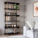 Estante 180 CM 6 Prateleiras Pes Metal Oslo 28965 Nero Artesano