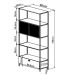 Estante 2 Portas 1 Gaveta 90Cm York