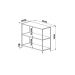 Estante Baixa Lateral 90Cm