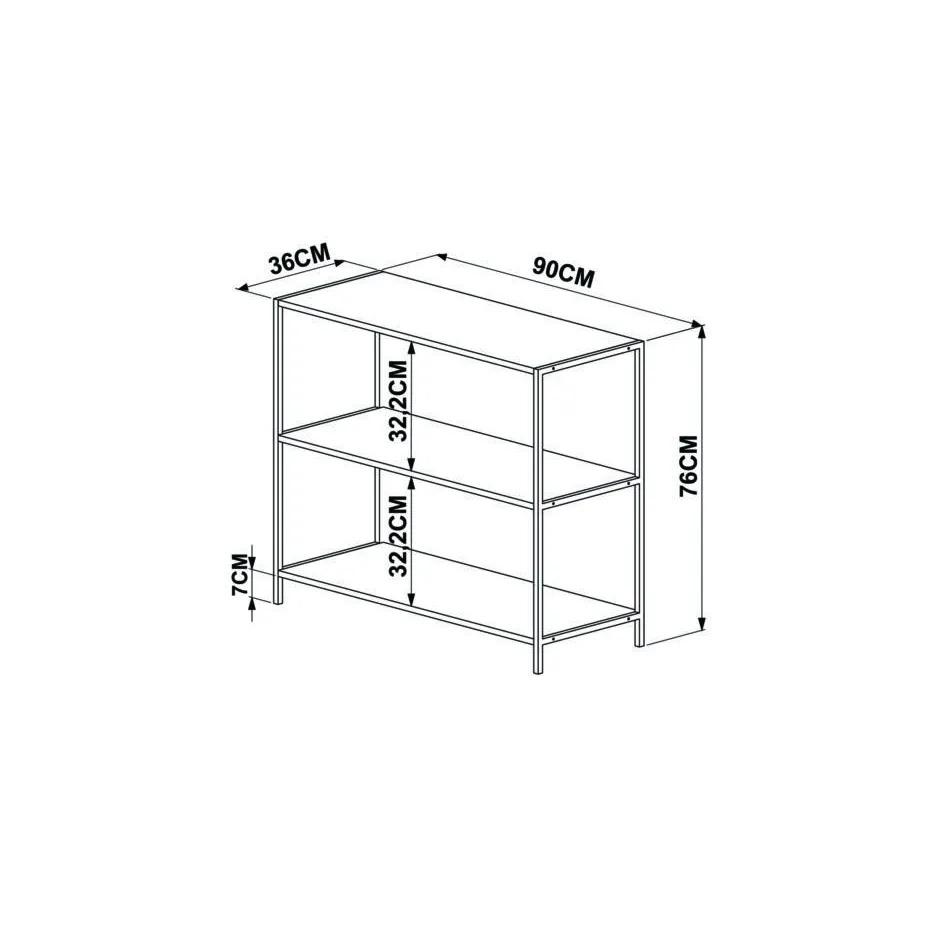 Estante Baixa Lateral 90Cm