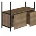 Estante Closet Com Cabideiro Steel Quadra 27812 Vermont Preto Fosco Artesano