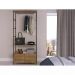 Estante Closet Com Cabideiro Steel Quadra 27812 Vermont Preto Fosco Artesano