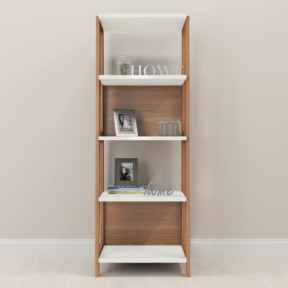 Estante Escada com Prateleiras Trend Hanover/Off White - Artesano