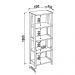 Estante Escada com Prateleiras Trend Hanover/Off White - Artesano