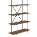 Estante Livreiro Multiuso Com Prateleiras Tube Vermont Base Preta - Artesano