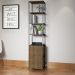 Estante Livreiro Multiuso Steel Quadra 1 Porta Vermont/Preto - Artesano