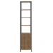 Estante Livreiro Multiuso Steel Quadra 1 Porta Vermont/Preto - Artesano