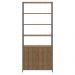 Estante Livreiro Multiuso Steel Quadra 2 Portas Vermont/Preto - Artesano