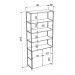 Estante Livreiro Multiuso Steel Quadra 2 Portas Vermont/Preto - Artesano
