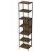Estante Livreiro Multiuso Steel Quadra 27808 6 Prateleiras Vermont/Preto - Artesano