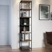 Estante Livreiro Multiuso Steel Quadra 27808 6 Prateleiras Vermont/Preto - Artesano