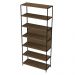 Estante Livreiro Multiuso Steel Quadra 27809 6 Prateleiras Vermont/Preto - Artesano