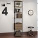 Estante Livreiro Multiuso Steel Quadra 3 Gavetas Vermont/Preto - Artesano