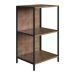 Estante Multiuso 03 Prateleiras Steel Quadra 27867 Vermont Preto Fosco Artesano