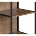 Estante Multiuso 03 Prateleiras Steel Quadra 27867 Vermont Preto Fosco Artesano