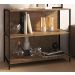 Estante Multiuso 03 Prateleiras Steel Quadra 27868 Vermont Preto Fosco Artesano