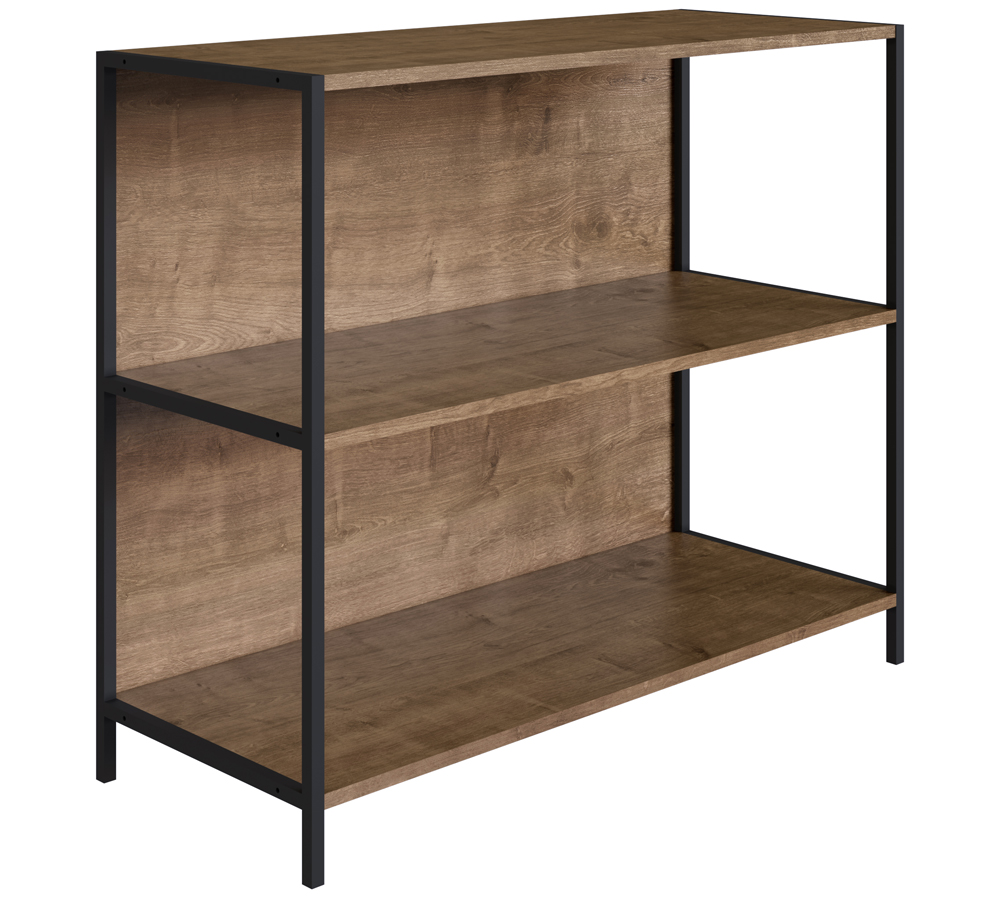 Estante Multiuso 03 Prateleiras Steel Quadra 27868 Vermont Preto Fosco Artesano