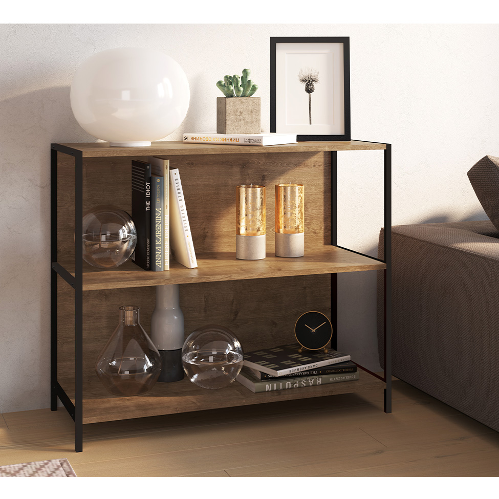 Estante Steel Quadra Vermont e Preta 90 cm