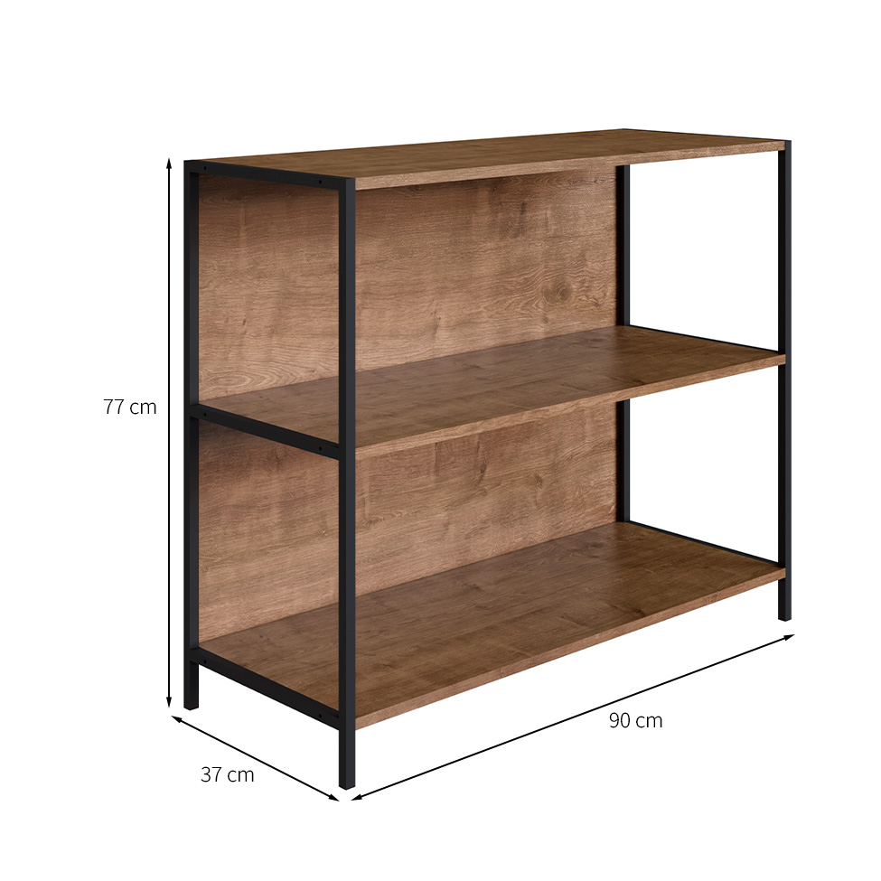 Estante Steel Quadra Vermont e Preta 90 cm