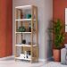 Estante Trend Hanover  Madeira e Off White