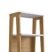Estante Trend Hanover  Madeira e Off White