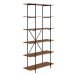 Estante Tube Preta e Vermont 180 cm