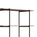 Estante Tube Preta e Vermont 180 cm