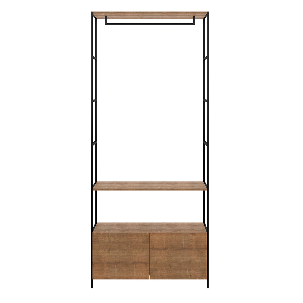Guarda-Roupa Closet Modulado 2 Gavetas Steel Vermont