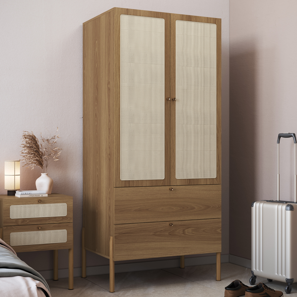 Guarda Roupa Solteiro Palhinha 28025 180x80 cm Hanover Artesano