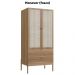 Guarda Roupa Solteiro Palhinha 28025 180x80 cm Hanover Artesano