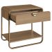 Kit 02 Mesas De Cabeceira 1G Organica 60 cm 28061 Hanover Dourado Artesano