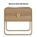 Kit 02 Mesas De Cabeceira 2G Organica 60 cm 28062 Hanover Dourado Artesano