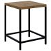 Kit 2 Banquetas Decorativas Baixas Estilo Industrial Steel Quadra Vermont Base Preta - Artesano