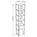 Kit 2 Estantes Livreiros Decorativas Estilo Industrial Steel Quadra Vermont Base Preto - Artesano