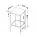 Kit Com 02 Banqueta Alta Steel Quadra 27816 Vermont Preto Fosco Artesano