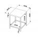 Kit Com 02 Banquetas Baixas Steel Quadra 27815 Vermont Preto Fosco Artesano
