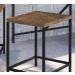 Kit Com 02 Banquetas Baixas Steel Quadra 27815 Vermont Preto Fosco Artesano