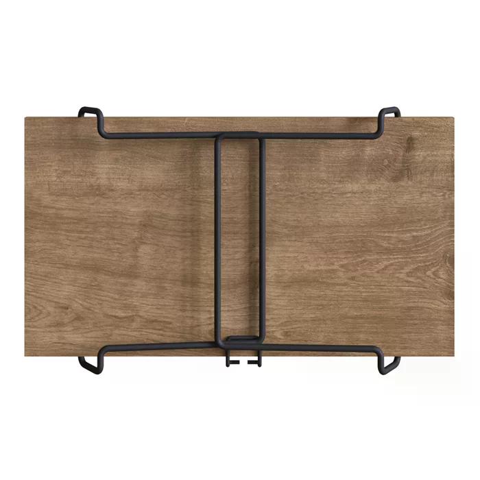 Mesa Articulavel Para Notebook / Café 27889 Linha Tube Vermont Preto Artesano