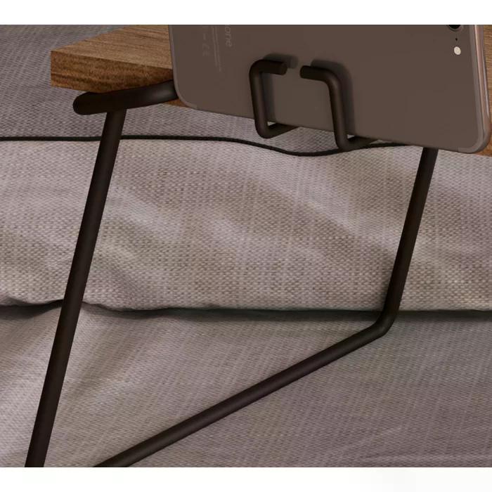 Mesa Articulavel Para Notebook / Café 27889 Linha Tube Vermont Preto Artesano