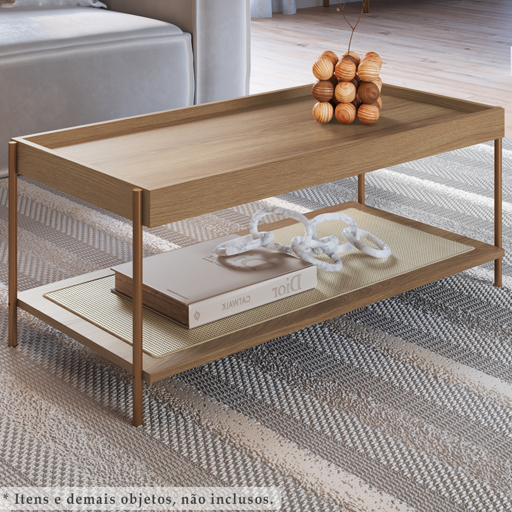 Mesa Centro 93 CM Pes Metal Oslo 28961 Hanover Artesano