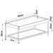 Mesa Centro 93 CM Pes Metal Oslo 28961 Hanover Artesano