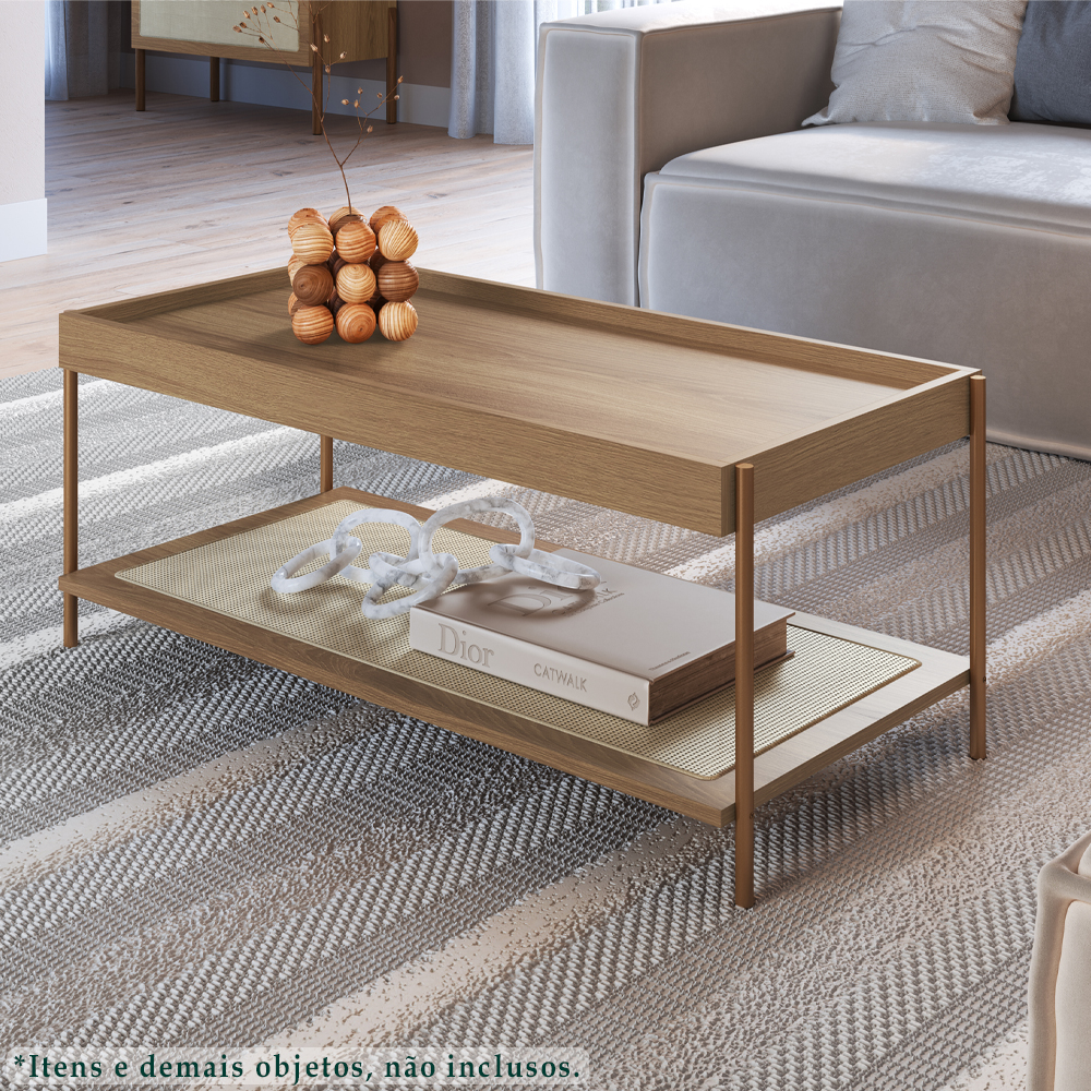 Mesa Centro 93 CM Pes Metal Oslo 28961 Hanover Artesano