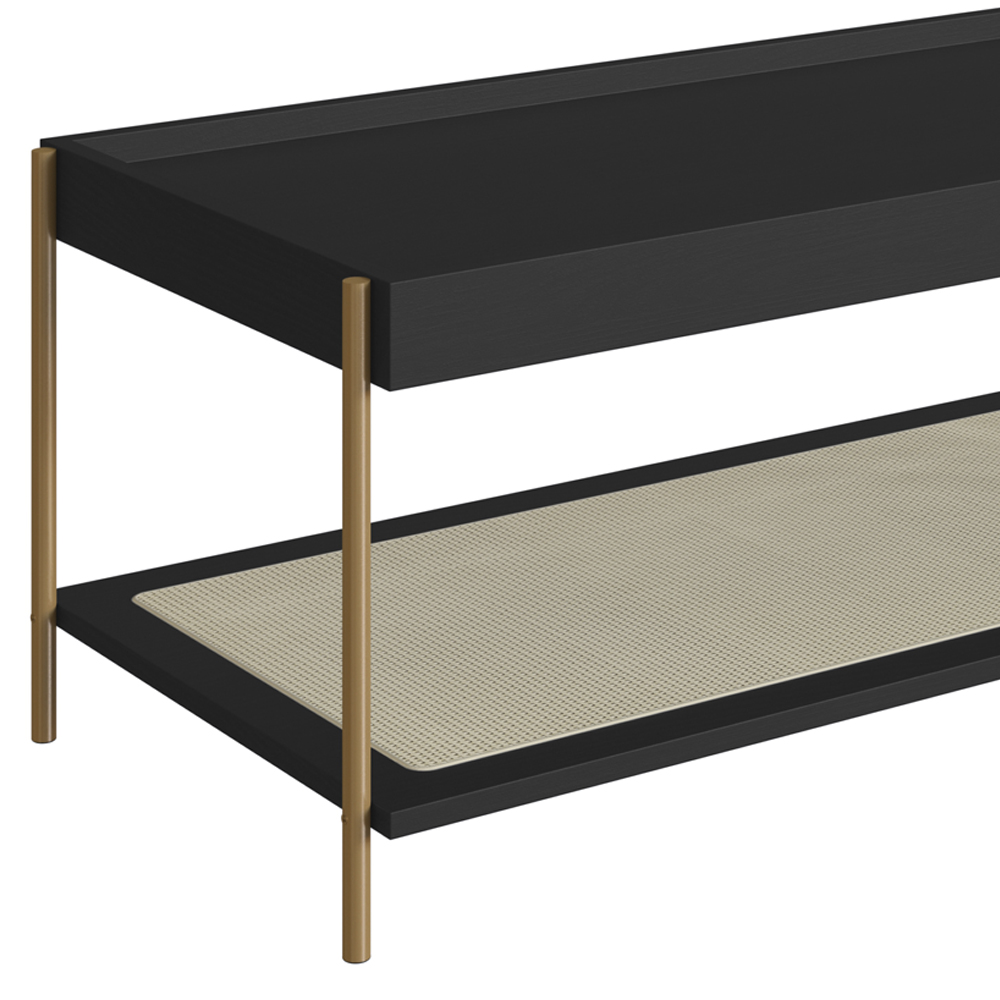 Mesa Centro 93 CM Pes Metal Oslo 28961 Nero Artesano