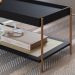 Mesa Centro 93 CM Pes Metal Oslo 28961 Nero Artesano